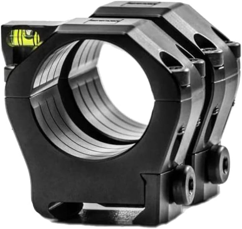 Precision Ultralight 1913 Mil-Spec Rifle Scope Mounting Rings with Anti-Cant Bubble Level, Black