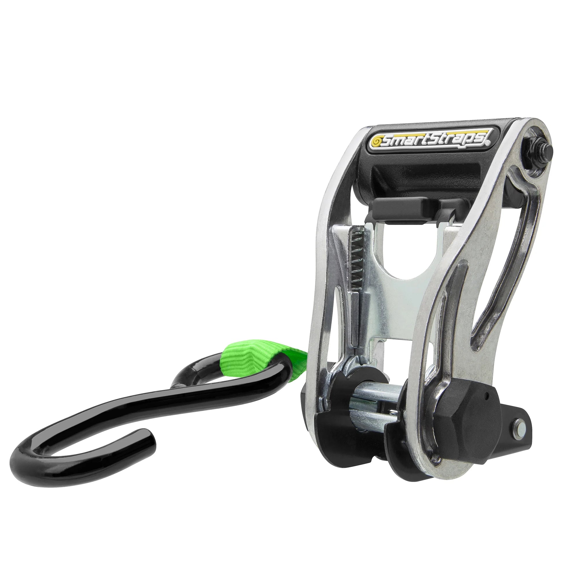 (2 Pack)  1 In. X 12 Ft. Green Ratchetx Standard Duty Ratchet Tie down Straps, Padded Handle, 500 Lb. Safe Work Load - 2 Pack