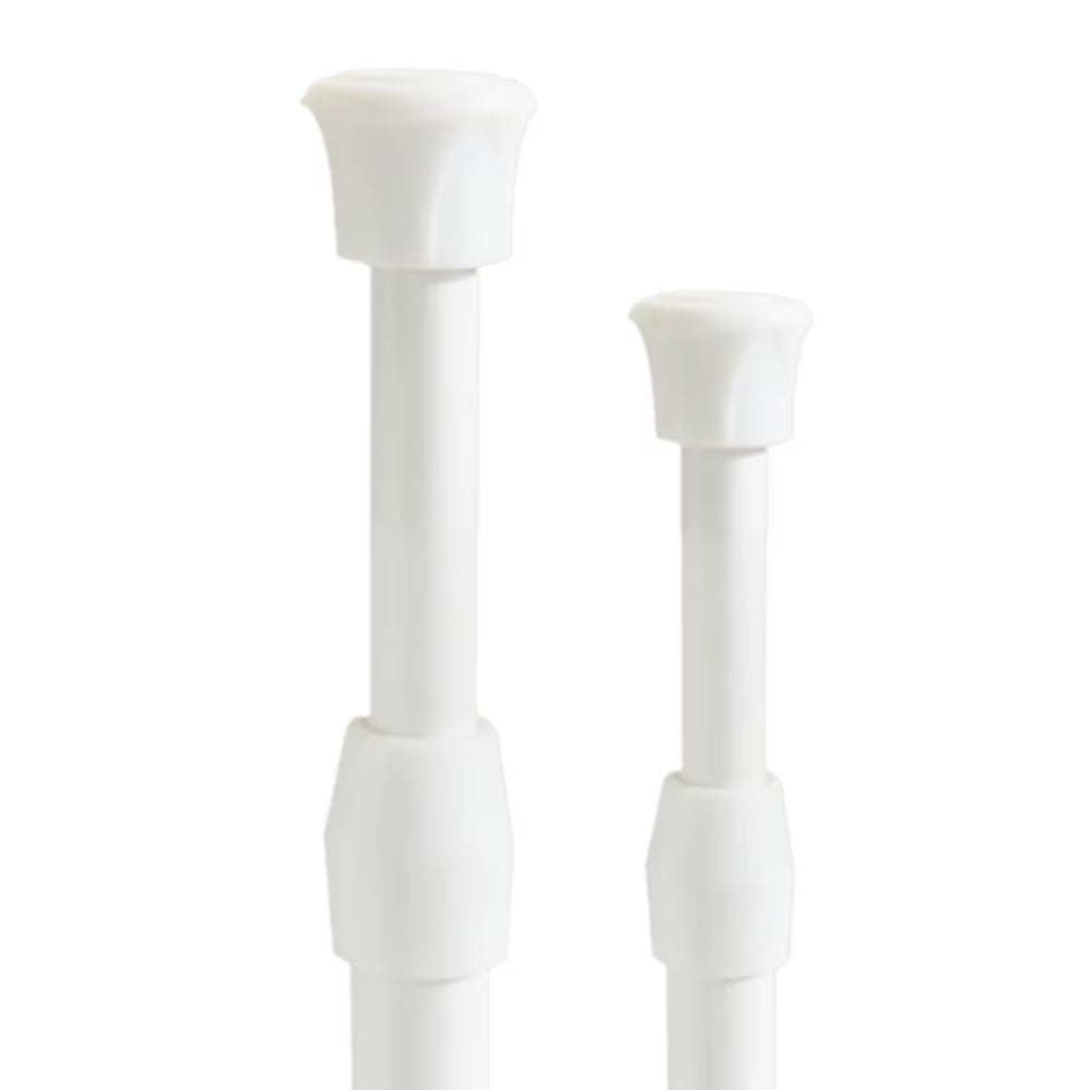 Tension Rods 2Pcs Extendable Spring Telescopic Curtain Window Rods 28-49 Inch