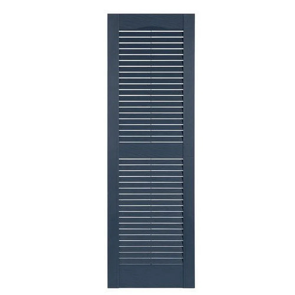 Perfect Shutters IL501555260 Premier Louver Exterior Decorative Shutter, Burgundy - 15 X 55 In.