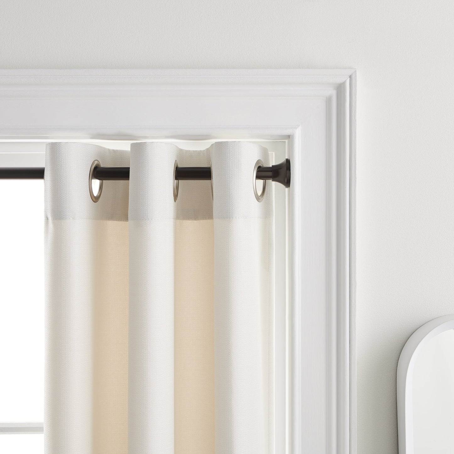 (5 Pack)  30" to 52" Adjustable Curtain Tension Rod, Oil Rubbed Bronze