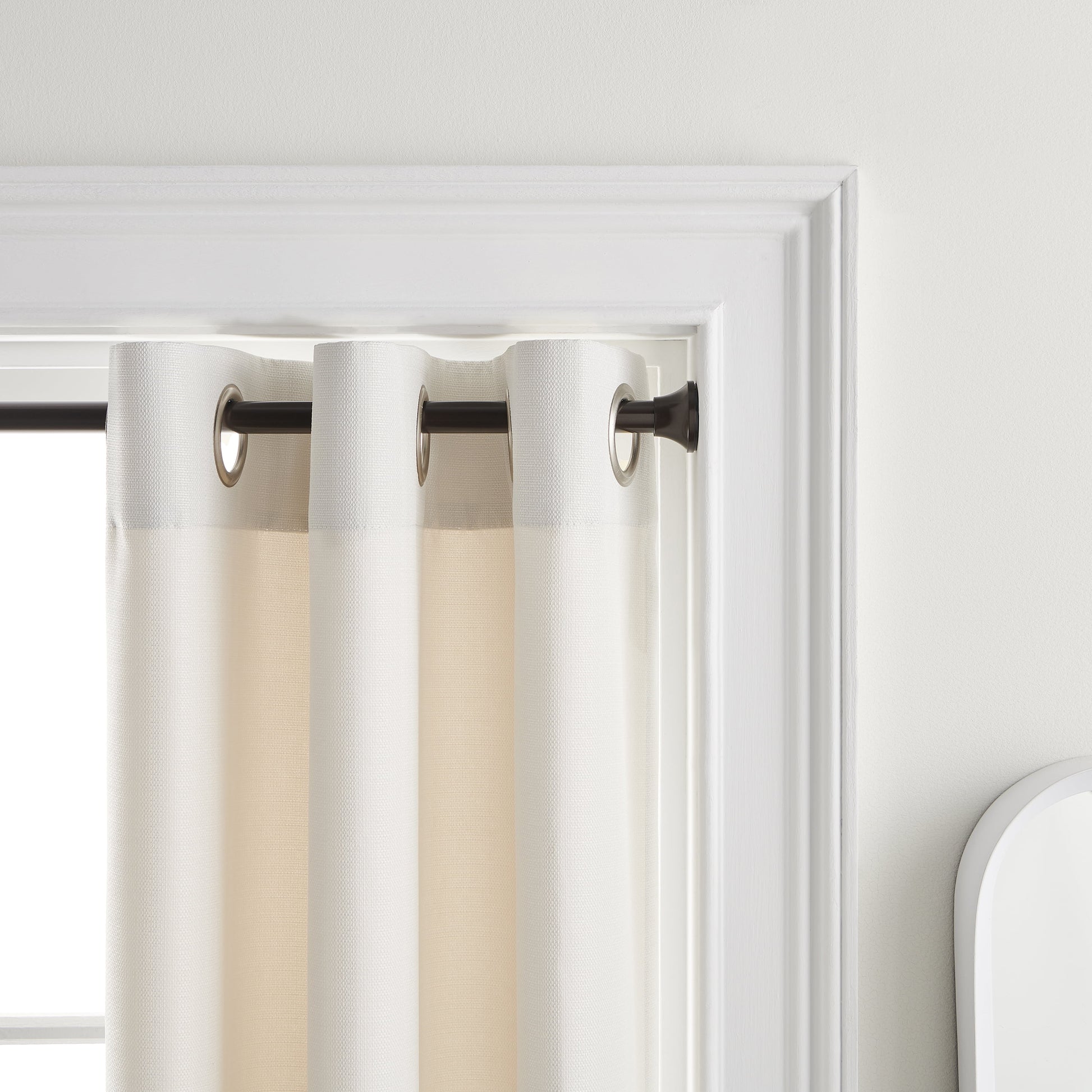 (5 Pack)  30" to 52" Adjustable Curtain Tension Rod, Oil Rubbed Bronze