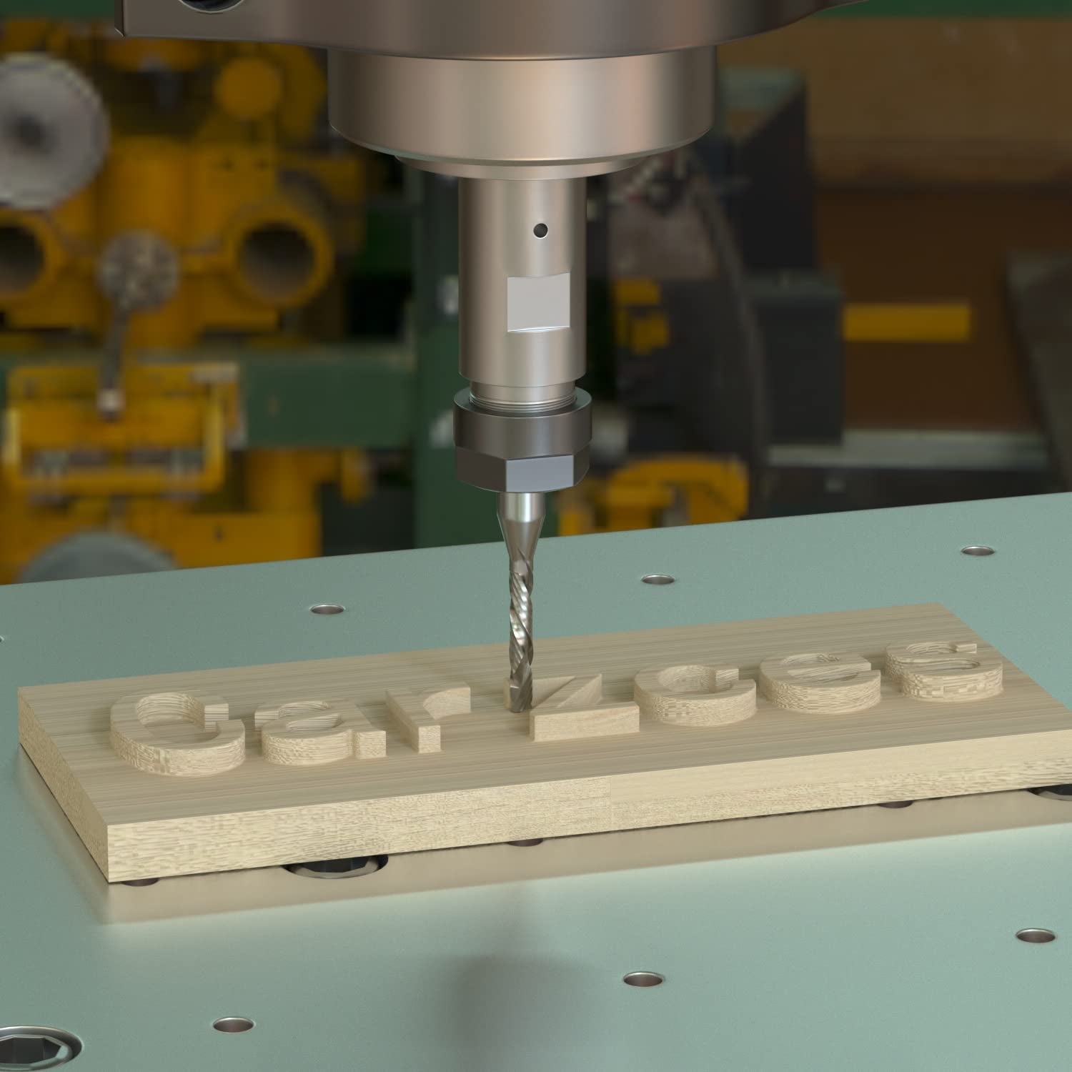 1/4 Inch Shank Spiral Router Bit,1/4 Inch Cutting Diameter Solid Carbide Spiral CNC Router Bit 2 Flute down Cut End Mill for Wood Cut Carving Engraver- 1/4" X 1" X 1/4" X 2-1/2"