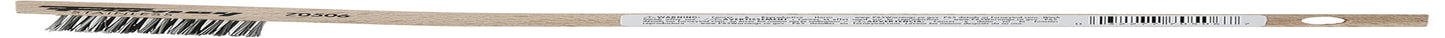 70506 Wire Scratch Brush, Stainless Steel with Wood Handle, 7-3/4-Inch-By-.006-Inch