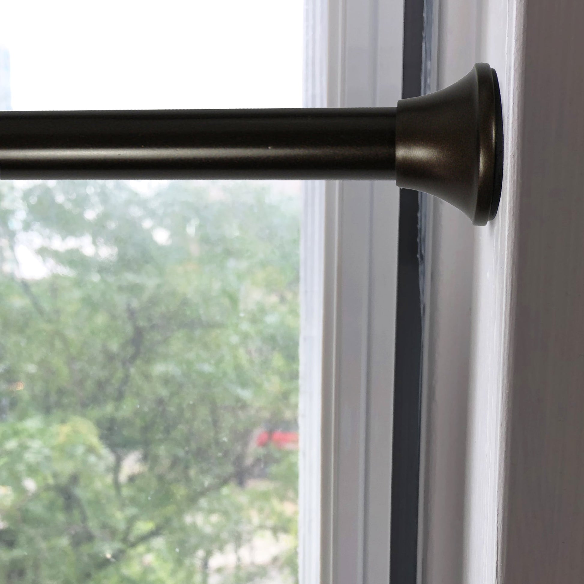 (5 Pack)  30" to 52" Adjustable Curtain Tension Rod, Oil Rubbed Bronze