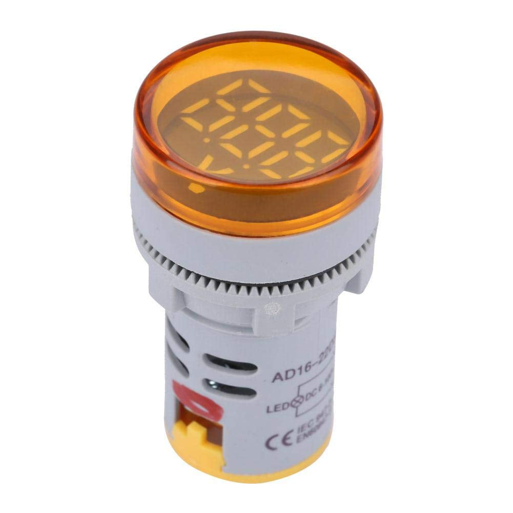 DC Voltage Display Digital LED Display Voltmeter 6-100V Voltage Meter Monitor round Lamp Tester Indicator Light Panel