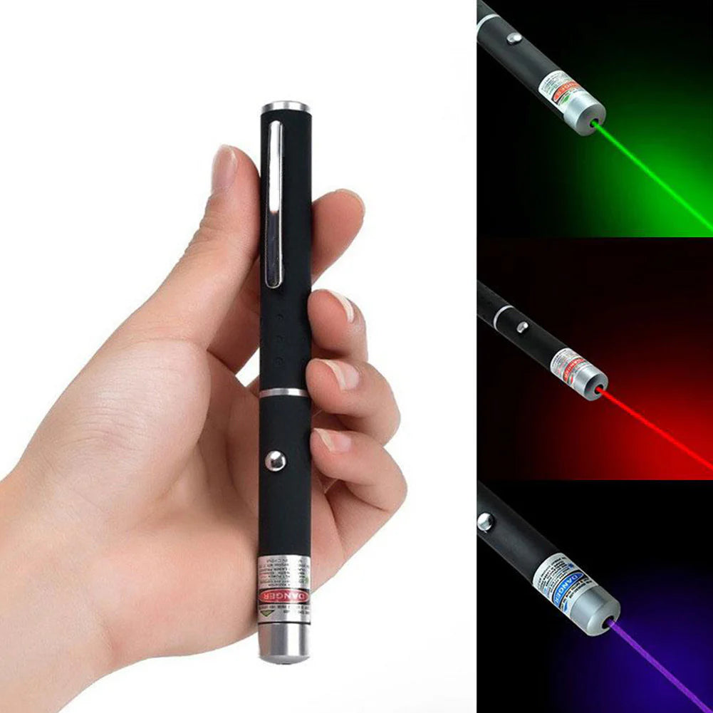 Vivid Cyan Ruby Beam Emitter Strong Laser Device