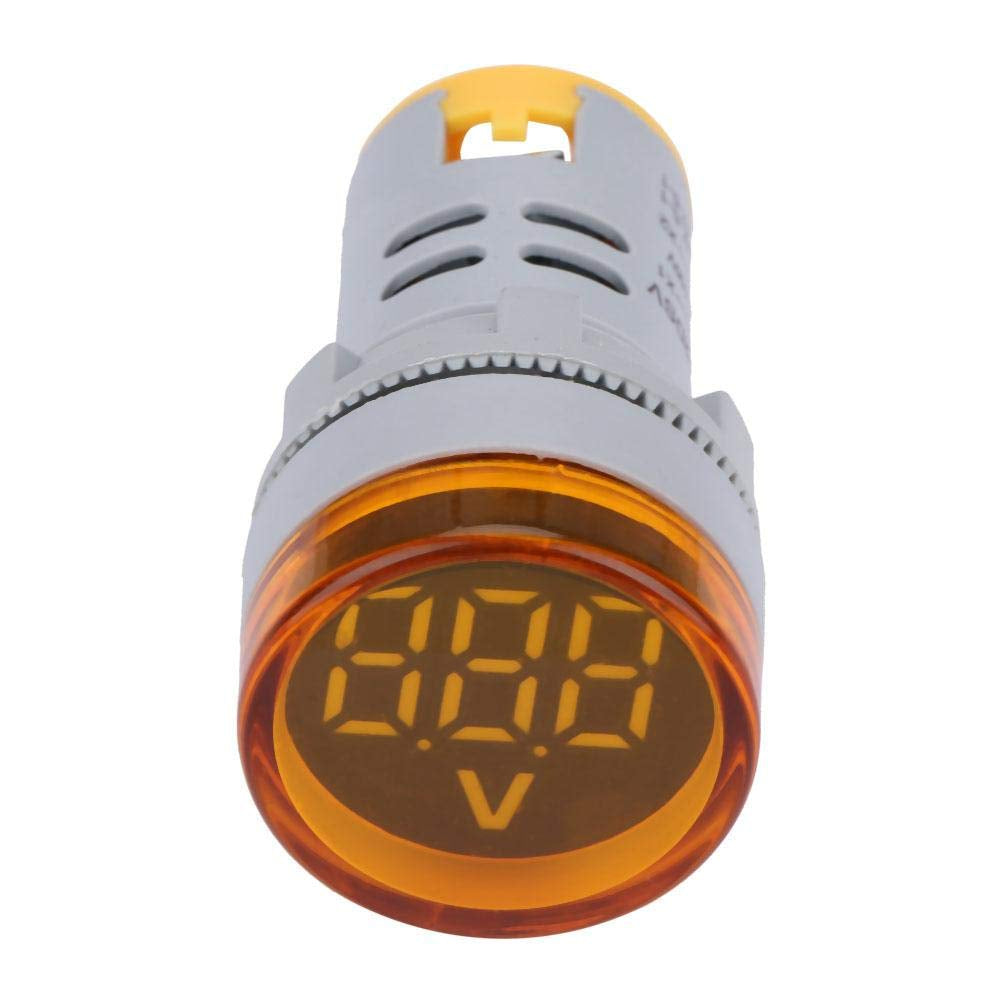 DC Voltage Display Digital LED Display Voltmeter 6-100V Voltage Meter Monitor round Lamp Tester Indicator Light Panel