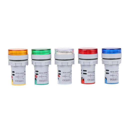 DC Voltage Display Digital LED Display Voltmeter 6-100V Voltage Meter Monitor round Lamp Tester Indicator Light Panel